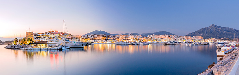 El Puerto de Marbella al amanecer