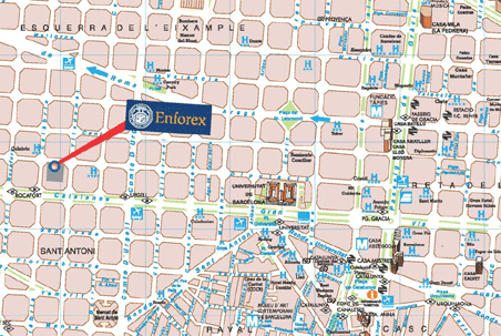 Enforex barcelona map