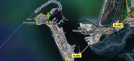 Stadtplan C&aacute;diz