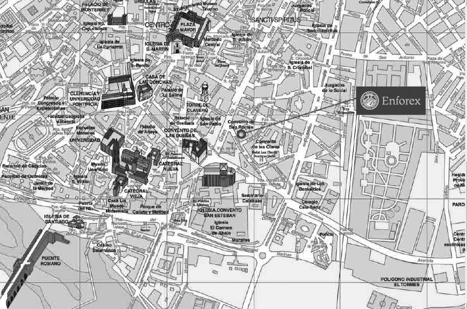 Enforex Salamanca Spanish School Map