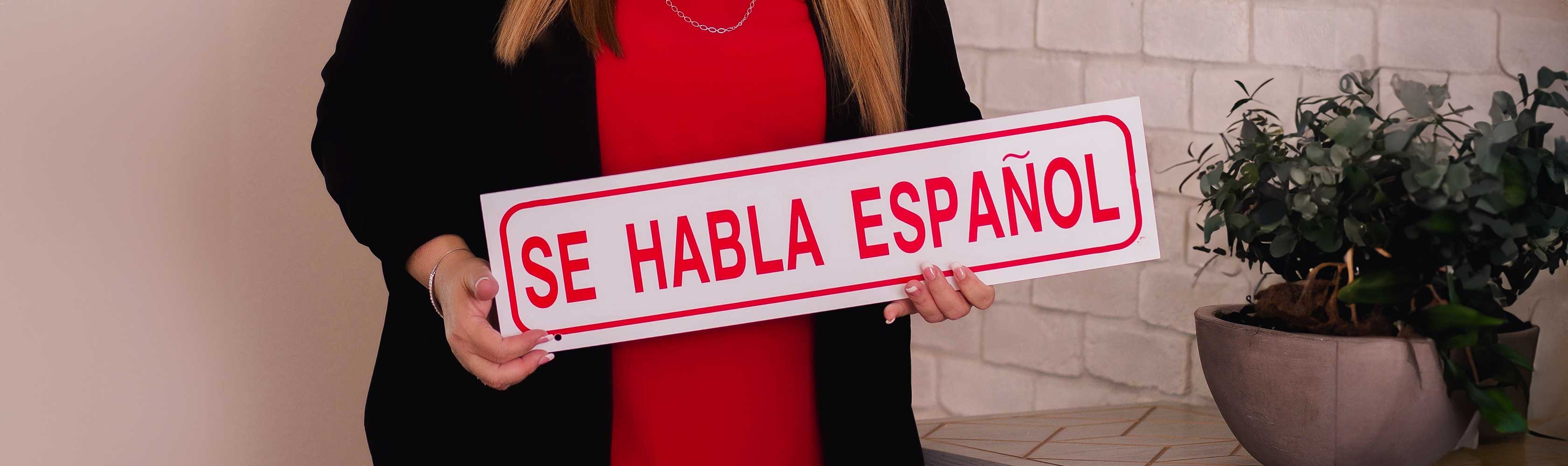 Example: se habla español