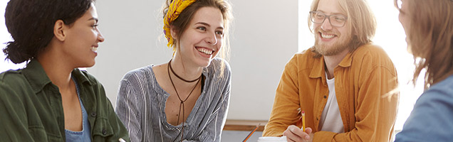 Young people in a classroom