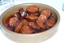 Chorizo in Asturian cider