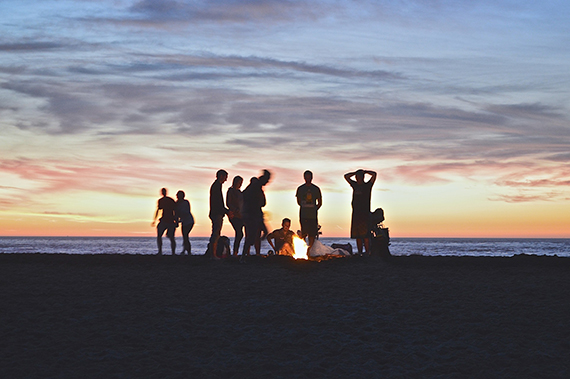 Hogueras en la playa