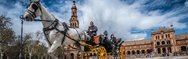 Carruaje en Plaza de España (Sevilla)