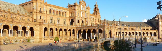 Plaza de España in Seville, Spain