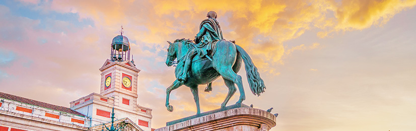 Estatua plaza mayor Madrid