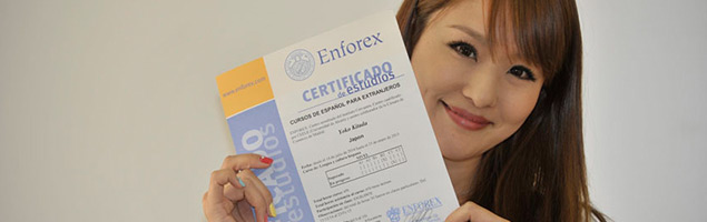 As credenciais das escolas de espanhol Enforex