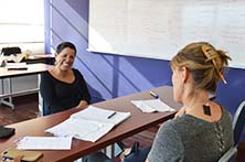 Students attending Spanish courses in San Jose