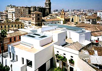 Aerial view of Málaga