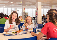 Students eating